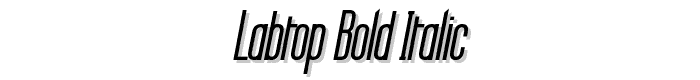 Labtop Bold Italic font